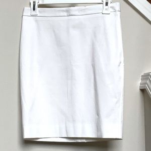 NWT J. Crew White Pencil Skirt